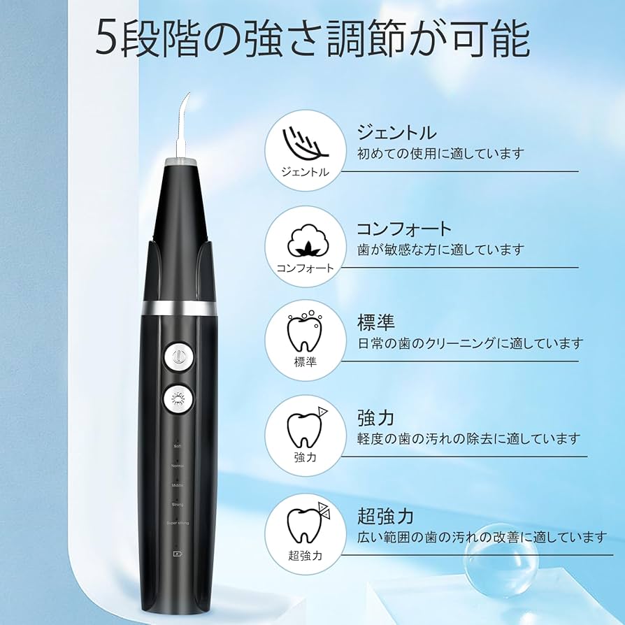 Amazon | SIDIK 歯石取り 超音波スケーラー 歯石除去 USB-C充電